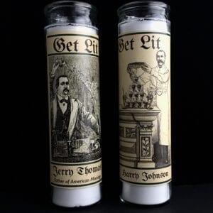 Get Lit Patron Saint of American Bartending Prayer Candle